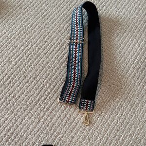 Colorful Patterned Strap with Gold Hardware